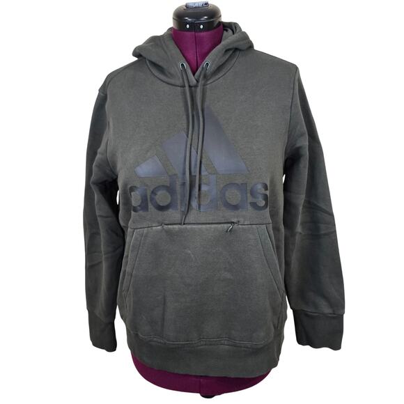 Women's Adidas Dark Green Athletic Hoodie Sweatshirt | Size XL - Picture 1 of 11